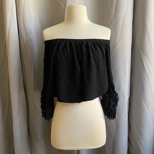 Off Shoulder Crop Top